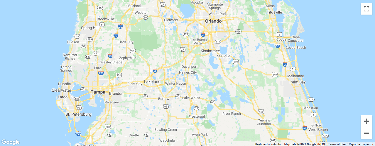 Map of Central Florida